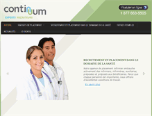Tablet Screenshot of agencecontinuum.com